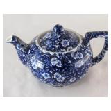 Vintage Calico Staffordshire Teapot