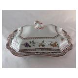 Vintage Cauldon Covered Serving Dish "Jessamine"