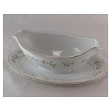 Whispering Pine Gravy Boat  w/attached saucer