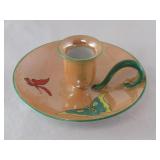 Vint Noritake Lusterware Fingerhold candleholder