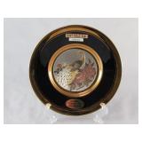 Chokin Peacock Plate