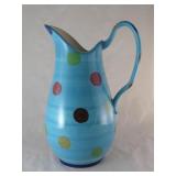 Blue Painted Pitcher