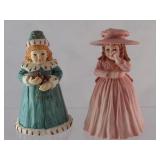 Maud Humphrey Bogart Figurines (2)