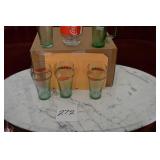 LOT CS 272  SIX COCA COLA GLASSES