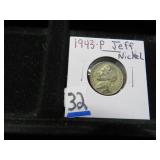 LOTFT  32 1943 P JEFFERSON NICKEL