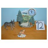 LOTCS 72 HUMMEL ANGEL ON CLOUD W/  CLOCK