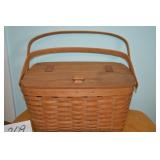 LOT CS 209 TWO HANDLE LARGE LONGABERGER BASKET