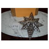 LOT 274 LARGE SILVER STAR 16 X10 W