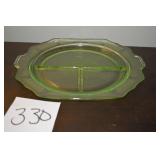 LOT CS 330 URAIUM  DIVIDED DISH 8