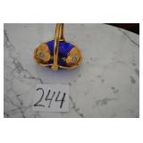 LOT CS VINTAGE MURANO GLASS CENEDESE COBALT BLUE