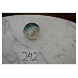 LOT CS 242 BLUE SEA SHELL GLOBES  SAND
