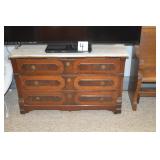 LOT CS 3   ANTIQUE MARBLE TOP CHEST OF DRAWERS
