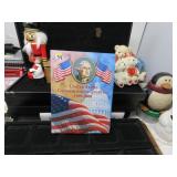 LOT FT 54 8 QUARTERS & BOOK COMMEORATIVE