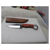 LOT FF31 4 IN FIXED BLADE BROWN HANDLE