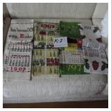 LOT K  2 GROUP OF CALENDAR TOWELS