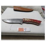 LOT FF9  DAMACUS FIXED BLADE SKINNING KNIFE 4 IN B