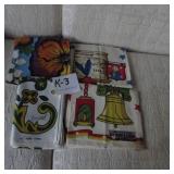 LOT K 3 LINEN HAND TOWELS