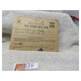 LOT KSN 34 WAR RATION BOOK & STAMPS