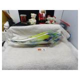 LOT MW 2 ART GLASS FISH 30 L  NOT PERFECT