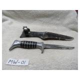 LOT MW1 EDGE KNIFE 487  W/ SHEATH