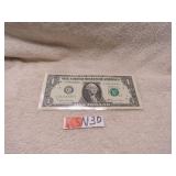 LOTKSN 30 2017 ONE DOLLAR STAR NOTE GREEN SEAL
