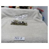 LOT KE 2  #4  9 MM SPENT BRASS CASTINGS BAG 50