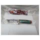 LOT FF 37 DAMACUS HAND FORGED HUNTING KINFE