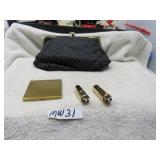 LOT MW 31 CLUTCH PURSE NEVER USED  COMPAC LIP FUME
