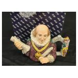 FITZ & FLOYD SHAKESPEARE TEAPOT - NEW IN BOX