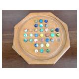 OCTAGON MARBLE BOARD WITH MARBLES