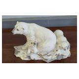 BOEHM POLAR BEAR WITH CUBS - 12" - 20114