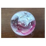 CAITHNESS MOON CRYSTAL PAPERWEIGHT - 2.25" SIGNED