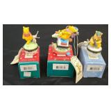 (3) CLASSIC POOH TRINKET BOXES