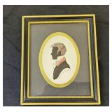 SIGNED 5" X 6" SILHOUTETTE