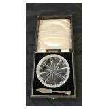 BATTY CUT GLASS DISH - ENGLAND