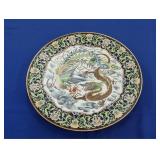 CLOISONNE DRAGON CHARGER - 15.5"