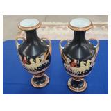 (2) CHARIOT VASES - 17.5"