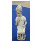 SEATED PORCELAIN GIRL - 11" - CASADES