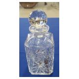 CUT GLASS DECANTER - 10"