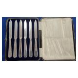 (6 PIECE) HALLMARKED KNIFE SET