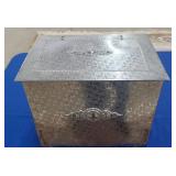 SILVER TINDER BOX - 15" X 13" X 11"