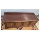 LANE DECORATED CEDAR CHEST - 46" X 18"