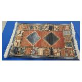 RUST WOOL RUG - 24" X 36"