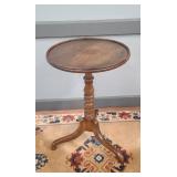 BEREOFORD & HICKS BURL WALNUT TABLE 18" X 36" X 16