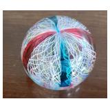 RED/BLUE PASTEL 3" PAPERWEIGHT - UNSIGNED