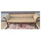 ENGLISH CHIPPENDALE INLAID SOFA - 6