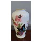 JOHN WILKINSON 11" BUTTERFLY VASE