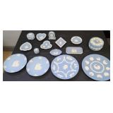 15 PIECES BLUE WEDGWOOD