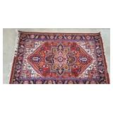 RED ORIENTAL RUG - 72" X 46"
