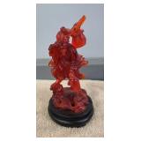 AMBER ORIENTAL FIGURE - 7"